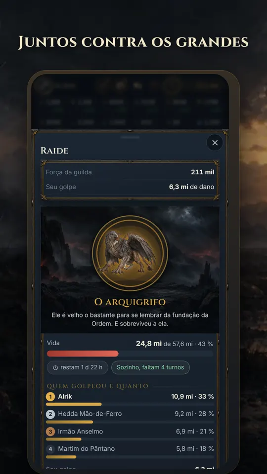 Raides de guilda: um chefe, a guilda inteira
